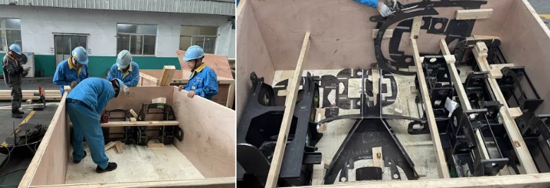 yl23455永利集团沉工为起沉机行业巨头马尼托瓦克配套汽车吊结构件，成功发往德国