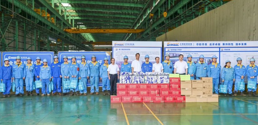 江阴市副市长尹志华一行赴yl23455永利集团沉工慰问和调查